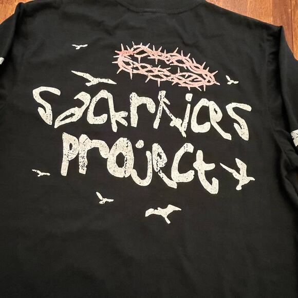 Sackrifices Heaven Calling Enter The Gates Graphic Long Sleeve Shirt Tee Black L - Picture 4 of 13